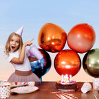 5 ballons brillants ronds 56cm pour vos fêtes