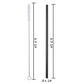 6 Pailles Reutilisables en Inox